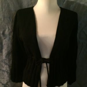 Odds and Evens tie closure sweater